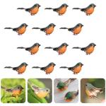 A1-12 stuks Robijn Kunstmatige roodborstjesvogel om vast te klemmen, rode kardinaal, kerstboomdecoratie, vogelknutselsets voor boom, huis, tuin, feestdecoraties buiten