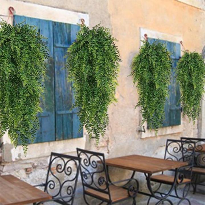 4 Stks Kunstmatige Hangende Planten Varen Bladeren Decoratie Kunstmatige Hangende Planten Faux Bosten Varen Nep Kunstmatige Varens Opknoping Planten Boston Varens Faux Perzische Ne