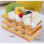 Fake Kuchen künstliche Kuchen 6 Stücke Künstliche Cookie Füllung Desserts Requisiten Simulation Kuchen Modell Für Shop-Display Realistisches Essen