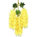 Künstliche Glyzinien Hängeblumen 12 Stück Simulation Seidenblume Hortensie für DIY Girlande Ranke Blumen Schnur nach Hause