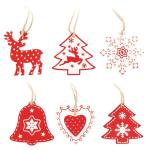 27-delige Kerstboom Decoratie Houten et - Kerstboom Decoraties voor het versieren van de kerstboom - Kerstboom Decoraties (X Mas 2)