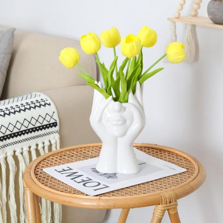 Kunstmatige tulpen (geel, 15 stuks)