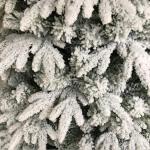 Weihnachtsbaum, Weihnachtsbäume, Ausverkauf, künstlicher, Flauschiger Weihnachtsschmuck aus Flock mit Ständer aus Metallkiefer (Farbe: Kiefer, Größe: 7 Fuß/210 cm) (Kiefer 9 