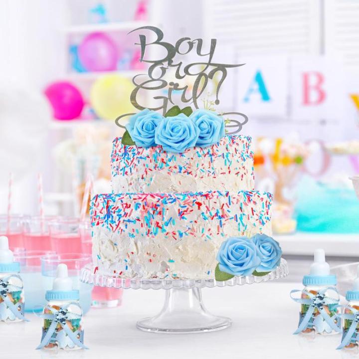 Kunstbloemen, rozen, 25 stuks, Real Touch, kunstrozen met stammen, doe-het-zelf voor bruiloft, bruidsboeketten, Valentijnsdag, Moederdag, babyshower, woondecoratie (lichtblauw)