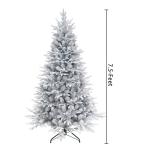 Kunstkerstboom, kunstdennenboom, 230 cm, standaard, kunstdennenboom met sneeuw, dennenboom, Kerstmis (besneeuwd, 230 cm)