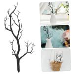 12 STK Halloween-Korallentote Zweige Rentiergeweihzweig gefälschter Laubpflanzenbaum Halloween-Party-Dekoration Kunststoffzweige Simulationszweig Zweige Dekor Plastik Black