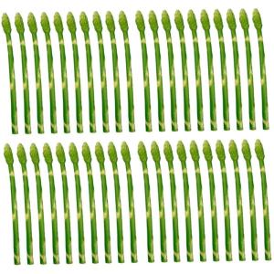 40 Stück Simulierte Spargel Ornamente Realistische Gemüse Ornamente Künstliches Gemüse Zur Präsentation Gefälschter Fuchsschwanz Gefälschtes Gemüse Pflanzendekoration