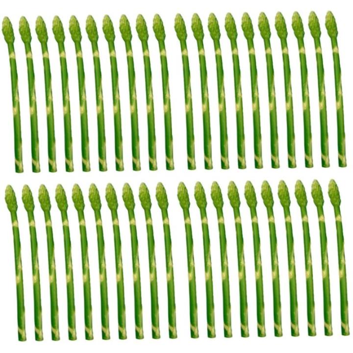 40 Stück Simulierte Spargel Ornamente Realistische Gemüse Ornamente Künstliches Gemüse Zur Präsentation Gefälschter Fuchsschwanz Gefälschtes Gemüse Pflanzendekoration