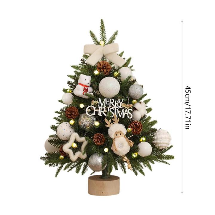 Kerstboom met verlichting 45 cm lichtketting kerstboom mini kerstboom kunstmatige kerstboom kerstdecoratie tafel kerstboom kerstcadeaus
