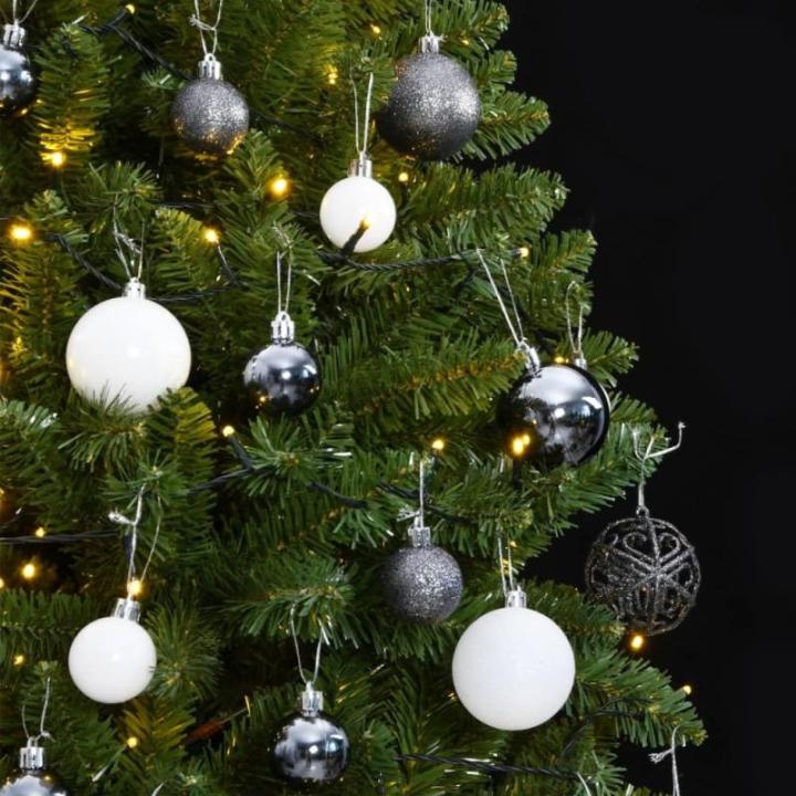 Weihnachtsbaum, Klappbar Christbaum mit 300 LEDs Kugeln Ständer, Beleuchtet Tannenbaum Kunstbaum mit 8 Beleuchtungsmodi, Weihnachtsdeko Dekobaum, 270cm