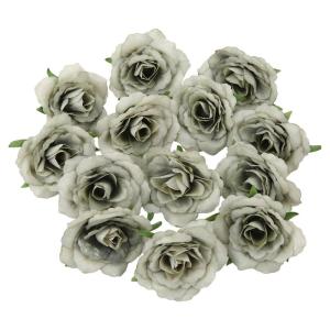 Künstliches Blumenarrangement,Künstlicher Blumens 30 stücke Echt Aussehende Schaum Gefälschte Rosen mit Stielen for DIY Hochzeit Bouquet Handwerk Party Valentinstag(Green)