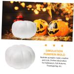 4 Stück Simulation Kürbisform weihnachtsdeko Halloween Dekoration streudekor Halloween Halloween-Kürbis-Handwerk künstliche gefälschte Kürbisse Fälschung weißer Kürbis Min