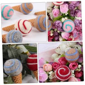 15 stuks kerstcadeauzakjes vulling kerstbloemendecoratie ijshoekjes ornamenten kunstmatige ijswafels kerstfeest accessoires pluche dier boeket kunsthandwerk wolvilt