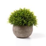 van kunststof groene planten in pot met meerdere lagen gras voor thuis en op kantoor, set van 3 stuks