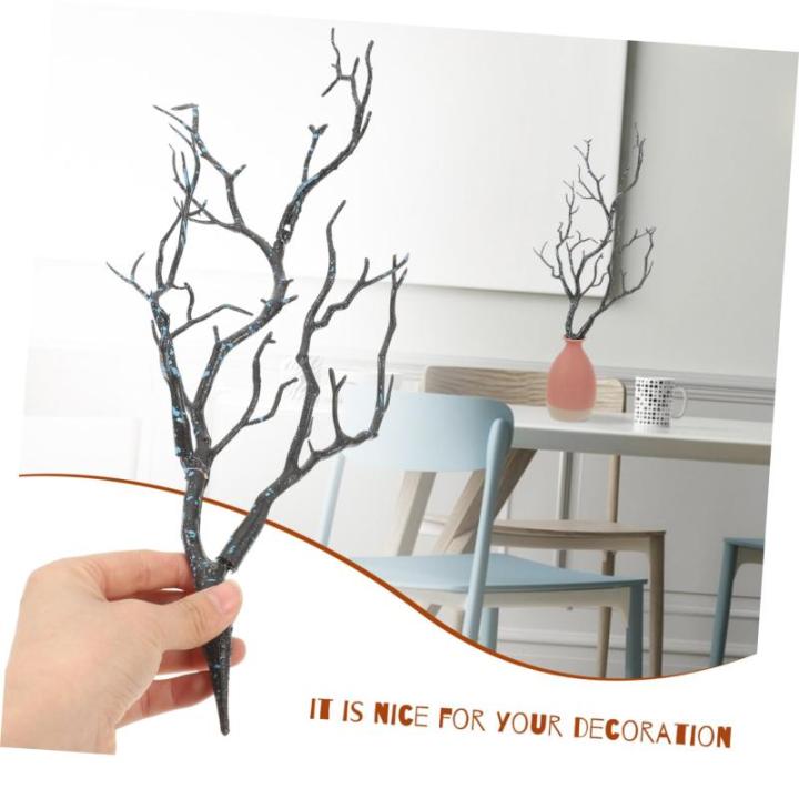 Kunstmatige tak Manzanita-takken, natuurlijke zwarte takken, Halloween, vaas, bruiloftsdecoraties, tafelbloemenboeket, hartstuk, takken, knutselen, tak, boom, olietak, plastic boom