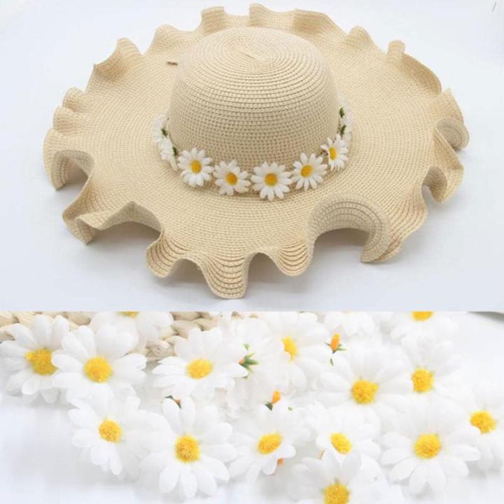100 stuks Gerbera-, zijden bloemblaadjes, Gerbera-bloemblaadjes, witte madeliefjes, voor bruiloft, feest, knutselen, slingers, confetti voor scrapbooking