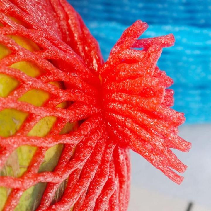 Kleur Fruitschuim Netto Hoes Set Pocket Long Roll Schokdemper Beschermende verpakking Groente Kiwi Bloemkool Appel Cantaloupe Mango (Kleur: 9cmx20m Geel, Maat: 1 Roll)