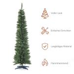kerstboom dennenboom met kunststof standaard 499 takpunten pvc groen Ø 60 x 210 h cm