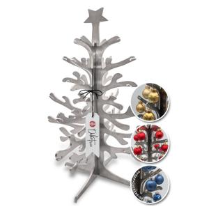 - 37 cm metalen kerstboom van roestvrij staal, decoratieve dennenboom voor siersieraden, Kerstmis zelf versieren kerstboom, kerstdecoratie kerstboom alternatief voor tafel, toonban