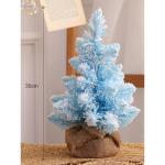 Home Table Tip Künstlicher rosafarbener Weihnachtsbaum aus Kiefernholz, Mini-Weihnachtsbaum mit Beflockung, realistische Weihnachtsdekoration für Heimbüro-Dekorationen, Tischdek