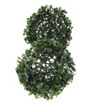 2St Simulierter Mailänder Ball Formschnittbälle mit Solarleuchten künstliche Buchsbaumkugeln kunstpflanze zimmerpflanzen künstliche Pflanzen hängender Grasball Simulation Gras