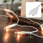 832082 Lichtsnoer voor , 20 lampjes, 2,85 m, mini-lichtketting met stekker, met reservelampjes, lichtketting, raamdecoratie met heldere warme reservelampen, voor de klassieke denne
