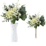 Blumenstrauss Künstlich Blume Künstliche 40 cm Lang 13 Blühende Blüten Artificial Flowers Blumen für Hochzeit Zuhause Hotel Büro Dekoration 1814