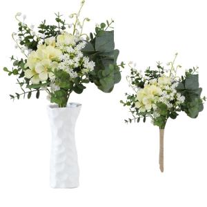 Blumenstrauss Künstlich Blume Künstliche 40 cm Lang 13 Blühende Blüten Artificial Flowers Blumen für Hochzeit Zuhause Hotel Büro Dekoration 1814