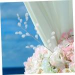 20 Stück Kristallperlen Blumen Hochzeit Zuhause DIY Zubehör Acryl Ranke Hochzeit Party DIY Handwerk Hochzeit Pflanzenknospenzweig Künstlicher Blumenzweig