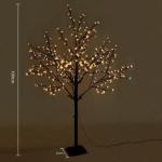 CushHom Led-lichtboom voor binnen en buiten, voor binnen en buiten, kersenbloesemboom, lichtdecoratie, warmwit, IP44, 180 cm, 336 leds