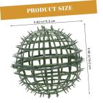 6 stuks bloemstuk bolvormig plantenrek bloemenboeket accessoires bloemenstandaard bloemenkrans van draad topiary-kooi metalen lijn kunstmatig plastic