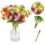 , madeliefjes, 6 stuks, , decoratie, zijden bloemen, lentedecoratie
