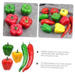 5 Sätze Simulationsmodell Paprika Falscher Chili Schäumt Chili Auf Food-Modell-Requisite Realistische Paprika Gefälschte Chilischoten Gemüse Falsches Chili Poly-Drache 5 Stück
