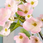 Hortensie, künstliche Blume, einzelne künstliche Hortensie, Blumenstrauß, Blumenarrangement, Dekoration für Zuhause, DIY, Hochzeit, Tafelaufsatz (Rosa)