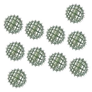 10 STK Kunststoff Blumen kugelst änder Kunstpflanze grüner Kugelrahmen Blumenband künstliche blüten Artificial künstliche Blumen Blumenkugelgestelle Grasballrahmen Plastik