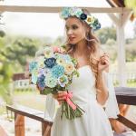 40 stuks kunstbloemen om te knutselen, 2,5 cm ~ 5 cm, bloemendecoratie, blauwe kleur kunstbloemen als echt, kunstbloemen bloemkoppen kunnen voor haarsieraden, kleding
