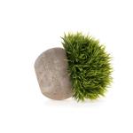 Kunstmatige grasplanten in pot - klein groen pak van 6, decoratie voor thuis en op kantoor, desktop, vensterbank, bonsai, indoor cadeau voor bruiloft, verjaardag, Kerstmis