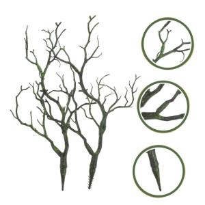 Ceramic Ornaments 2 Stück künstlicher AST, künstliche Zweige, simulierte Zweige, künstliche künstliche Baumzweige, Tischdekoration, Rankendekorationen, fühlen Sich echt an, a