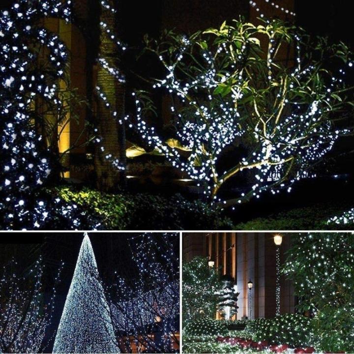 Kerstboomverlichting Wit, 20M 200 LED Lichtsnoer, Waterdicht Lichtketting, Kerstlichtsnoer, voor en buiten, 8 verlichtingsmodi, Timerfuncties, Decoratie Kerstmis