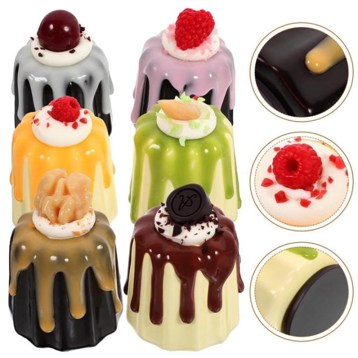 Fake Kuchen künstliche Kuchen 12 Stück Jelly Mini Kuchen Dekorationen Kuchen Modelle Foto Requisiten Kuchen Modelle Kuchen Requisiten Gefälschte Kuchen Realistisches Essen
