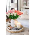 20 stuks tulpen kunstbloemen echte touch latex tulp bloemen decoratie kunstplant lengte 34 cm voor thuis kamer bruiloftsboeket party bloemstuk