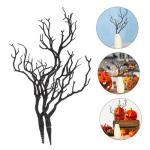 2St Halloween-Dekoration Äste künstliche Blumenkunst künstliche Geweihbaumzweige Halloween Dekoration Halloween dekoartikel Links weihnachtsdeko DIY Zweige künstliche Stammdeko