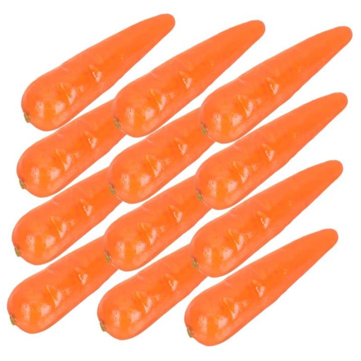 4 Sätze Künstliche Karotte Gemüse-Foto-Requisite Ostern Spielen Karotte Möhren Mini-Karotten Kinderknallzeug Mockin Frühlingsdeko Karottendekor Karotten Basteln Schaum 30 Stü