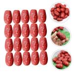1 Satz Simulierte Jujube Hochzeitsdeko Hochzeits Dekoration Hohzeitdeko Easy Putz Modell Mit Fruchtdatteln Jujube-ausstellungsformen Künstliche Früchte Falsches Datum PVC 30st