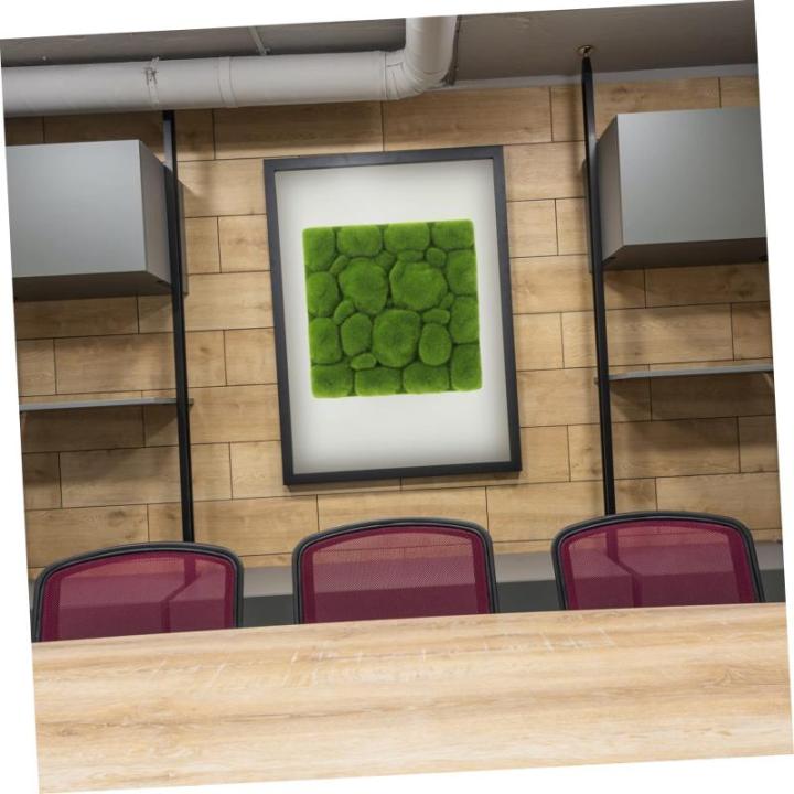 4 stuks gesimuleerd mosschuim, wandachtergrond, mostetische kamerdecoratie, wanddecoratie voor woonkamer, kunstmosrotsen, groen, kersenscherm