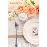 Künstliche Blumen Combo Champagner Blumen Mix Seidenblumen Dahlie Rosen mit Stielen für DIY Hochzeit Brautsträuße Babyparty Blumenarrangement Tischaufsätze Heimdekorationen