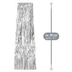5x klatergoud - klatergoudslinger in zilverkleur - kerstversiering voor de kerstboom (zilverkleurig - 05 stuks)