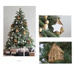 Tannenbaum Künstlich, Künstlicher Weihnachtsbaum mit Warmweißen Lichtern, Zweigspitzen, Metallständer und Aufklappbaren Zweigen for Feiertage, Dekoration(180cm5.9ft)