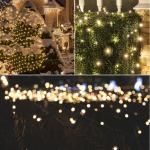 Lichtsnoer van 60 m, 1000 leds, 31 V, kerstverlichting voor buiten, met afstandsbediening, waterdicht, lichtketting met 8 modi en geheugen voor binnen, tuin, balkon, dennenboom, wa