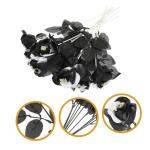 10St Schädel stieg Halloween-Blumen gotische Dekoration Rosenblumensträuße Halloween Party Halloween Spiele gefälschte Rose mit Rosenrequisite für Halloween Plastik